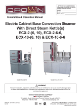 Crown ECX-2-10 Electric Cabinet Base Convection Steamer User manual