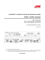 IDK HDC-TH421UHD Command Guide