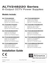 Altronix ALTV248220 Series 8 Output CCTV Power Supply User manual