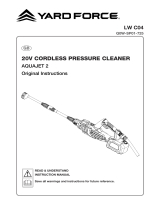 Yard Force LW C04 Aquajet 20V Cordless Pressure Cleaner User manual