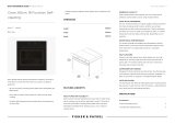 Fisher & Paykel FISHER PAYKEL OB60SM16PLB1 60cm 16 Function Self Cleaning Oven User guide