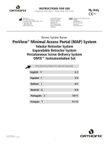 Orthofix AW-70-9906 ProView Minimal Access Portal System User manual