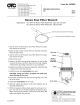 OTC MST6914 Fuel Filter Wrench User manual