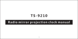 banggood TS-9210 Radio Mirror Projection Clock User manual