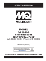 MQ Multiquip QP205SB Operating instructions