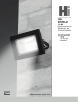 Hi LED Außenstrahler schwarz, 10W 750 Lumen Operating instructions