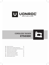Vonroc ET503DC Cordless Tacker User manual