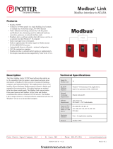 Potter SCADA Modbus Link Modbus interface Owner's manual