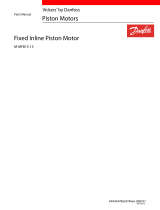 Danfoss M-MFB15-15 Fixed Inline Piston Motor User manual