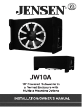 Jensen JW10A 10 Inch Powered Subwoofer Owner's manual