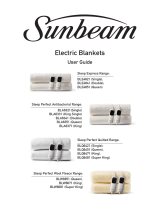 Sunbeam BLE4800 Series Electric Blankets User guide