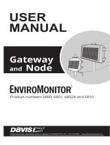 DAVIS 6801 EnviroMonitor Gateway and Node User manual