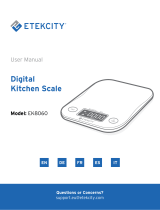 Etekcity EK8060 Digital Kitchen Scale User manual