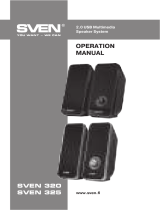 Sven 320, 325 2.0 USB Multimedia Speaker System User manual