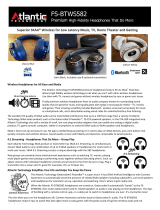 Atlantic FS-BTWS582 Premium High Fidelity Headphones Operating instructions