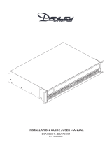 Danley DSA750X4 Multi Channel Amplifier User manual