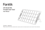 Fanttik EVO SOLAR 100 Portable Solar Panel User manual