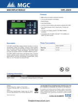 MGC DSPL-420DS Main Display Module Owner's manual