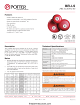 Potter PDC Series DC Powered Bell Owner's manual