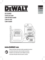 DeWalt DCLE34020 Cordless Cross Line Green Laser Kit User manual
