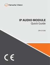 Hanwha Vision SPA-D1000 IP Audio Module User guide
