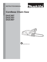 Makita DUC307 Cordless Chain Saw User manual