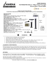 Lumena PATHMASTER 450mm Solar LED Post Light | User manual