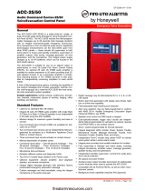 Fire-Lite Alarms ACC-25-50 Voice Evacuation Control Panel Owner's manual