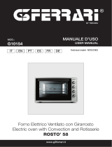 G3FERRARi G10154 ROSTO 58 Electric oven User manual