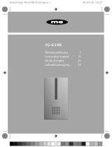 m-e FG-6.3 RX Compact Radio Doorbell User manual