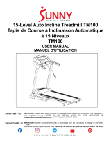 Sunny TM100 15-Level Auto Incline Treadmill User manual