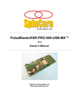 SpinCore PulseBlaster ESR-PRO-500-USB-MX High Speed Programmable Pulse Generator Owner's manual