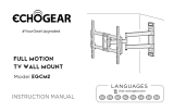 ECHOGEAR EGCM2 Full Motion TV Wall Mount User manual