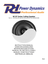 Power Dynamics NCSP Series Ceiling Speaker User manual