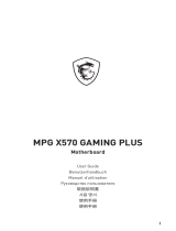 MSI MPG x570 Gaming Plus Motherboard User manual