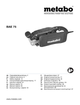 Metabo BAE 75 Belt Sander User manual