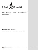 Real Flame EVO750-AU EVO Electric Firebox User manual
