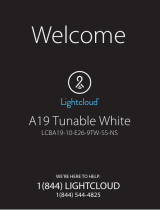 Lightcloud LCBA19-10-E26-9TW-SS-NS A19 Tunable White User manual