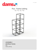 dams FL-S Series Modular Storage Single Wooden Cubby Shelf User manual
