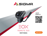Sigma EOX REMOTE 500 E-Bike User manual
