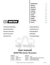 Vetus BOW PRO Series Thrusters User manual