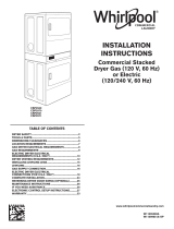 Whirlpool CSP2971 Commercial Stacked Gas and Electric Dryer User manual