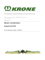 Krone BA EasyCut B 870 (MT603-30) Operating instructions