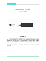 icar gps IK710 Car Tracker User manual