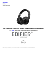 EDIFIER W820BT Bluetooth Stereo Headphones User manual