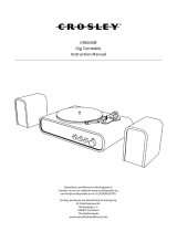 Crosley CR6035B Gig Record Player User manual