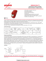 Potter SHB/SLB24-75 Indoor Outdoor Strobe Horn Strobe Combination Fire Alarm Owner's manual