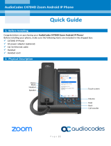 AudioCodes C470HD Zoom Android IP Phone User guide