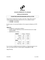 Dinan D100-0936 Performance Spring Set Operating instructions