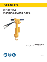 Stanley SKV20130A V Series Sinker Drill User manual